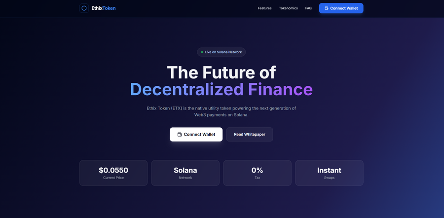 EthixToken website