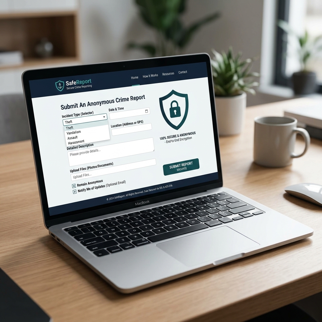 SafeReport — Crime Reporting website
